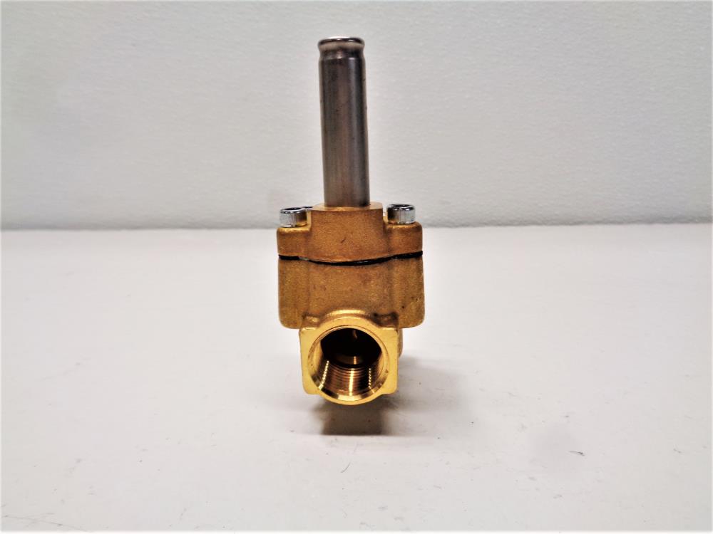 Dayton 2 Way 1/2" Hi Temp Steam Brass Solenoid Valve, 2A198 